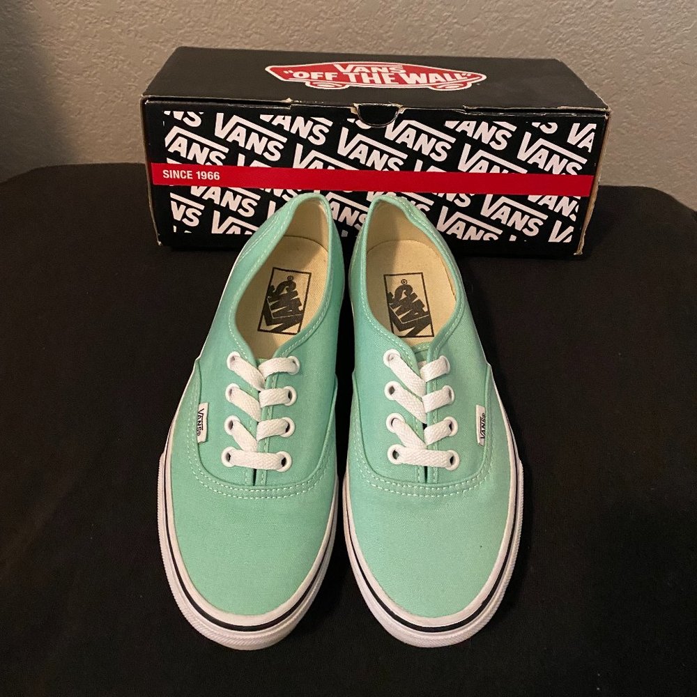 Vans Beach Glass/True White - Mint Green - Women/Men - M 4.5/Wom 6.5